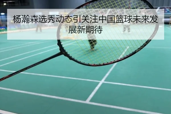 杨瀚森选秀动态引关注中国篮球未来发展新期待